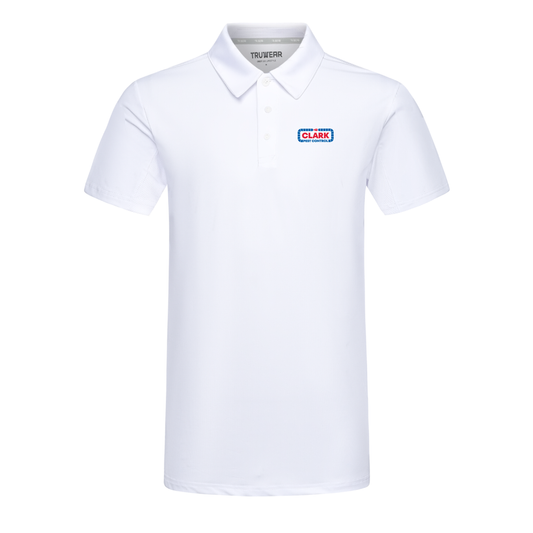 Classic CLARK Crest 2.0 Polo White