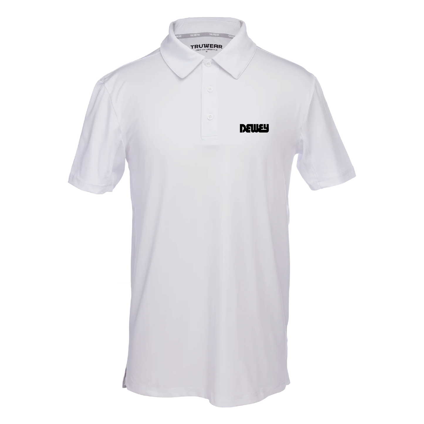 Premium Dewey Crest 2.0 White Polo