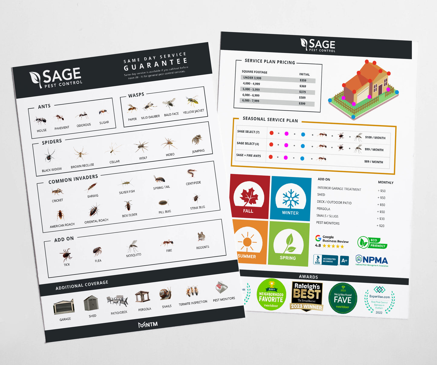 Classic Sage Bug Sheet